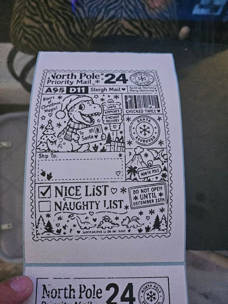 North Pole Priority Mail Christmas Labels – New