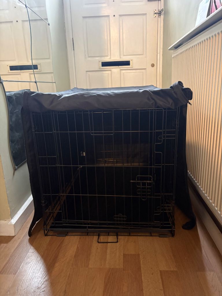 Pets at Home Double Door Folding Dog Crate Medium