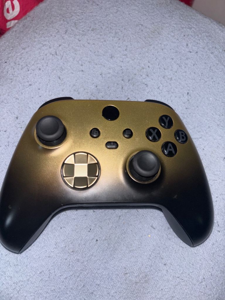Xbox One Gold & Black Controller – Good Condition