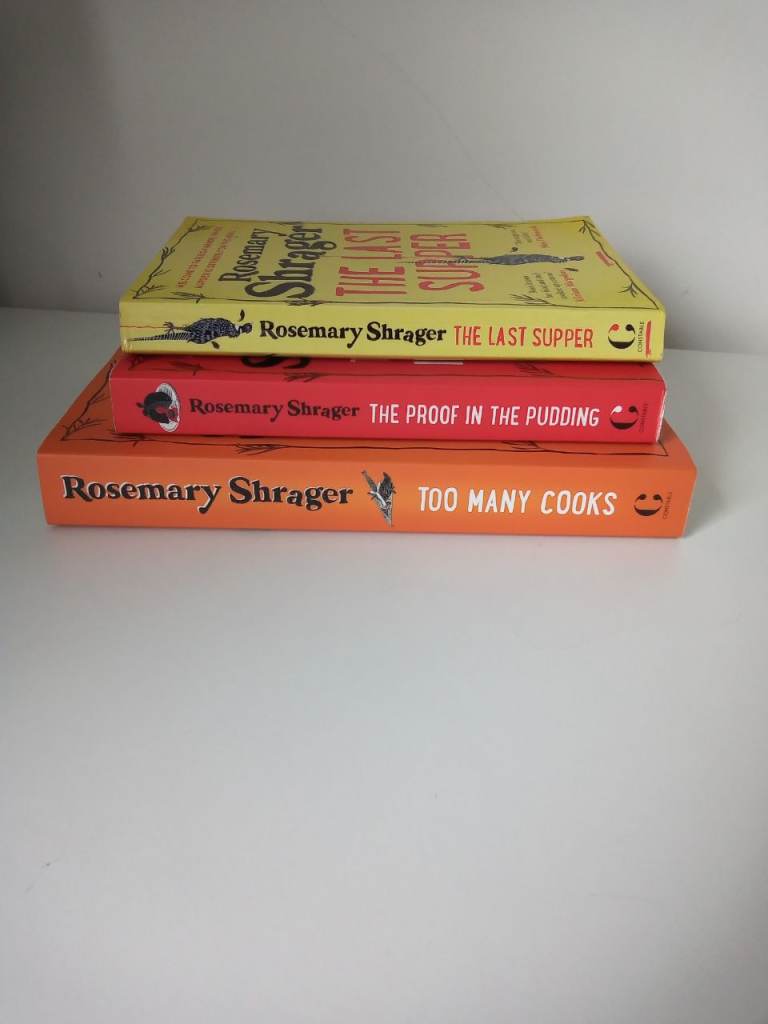 Murder mystery books by Rosemary Shrager 