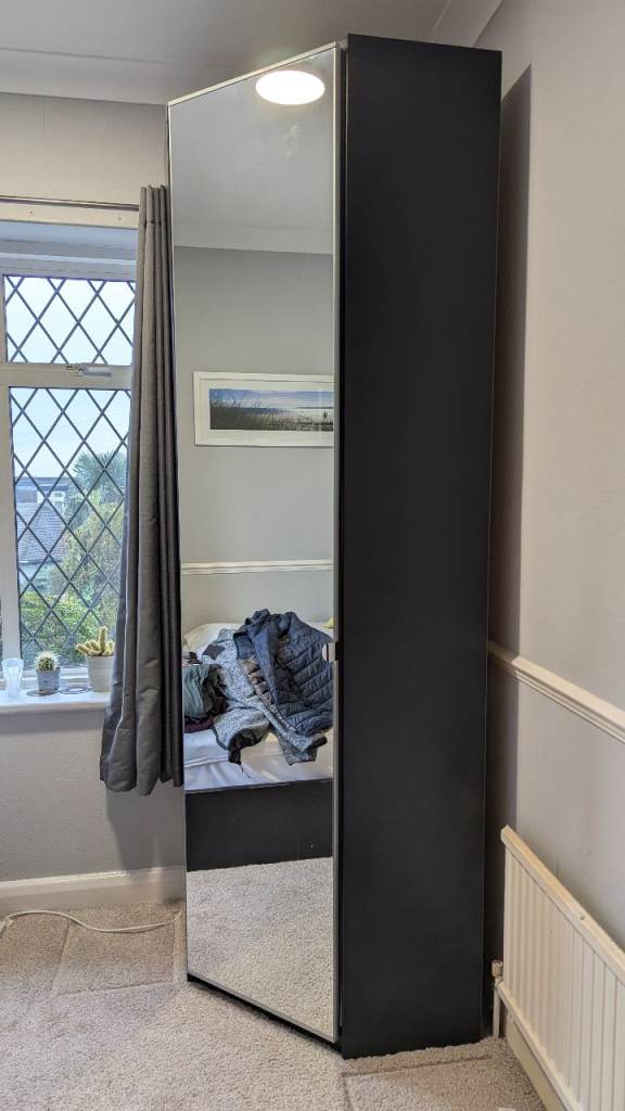 Ikea corner wardrobe with mirror door