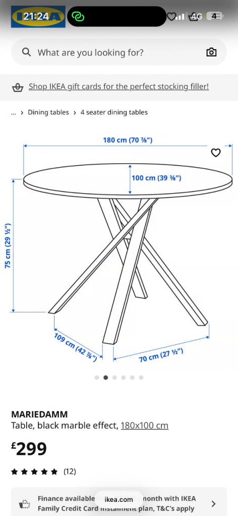 Ikea kitchen table