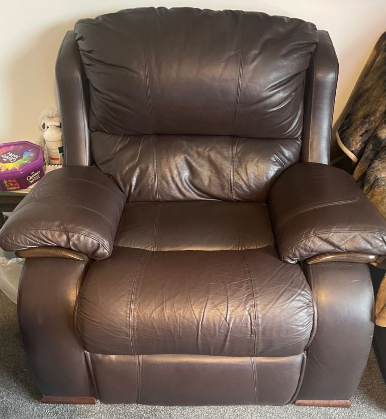 Leather chair brown