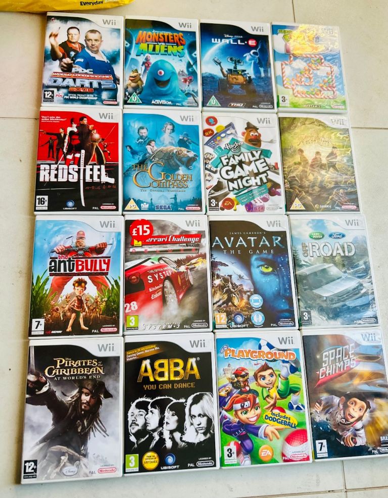 Nintendo Wii Games Bundle - Various Titles, Good Condition