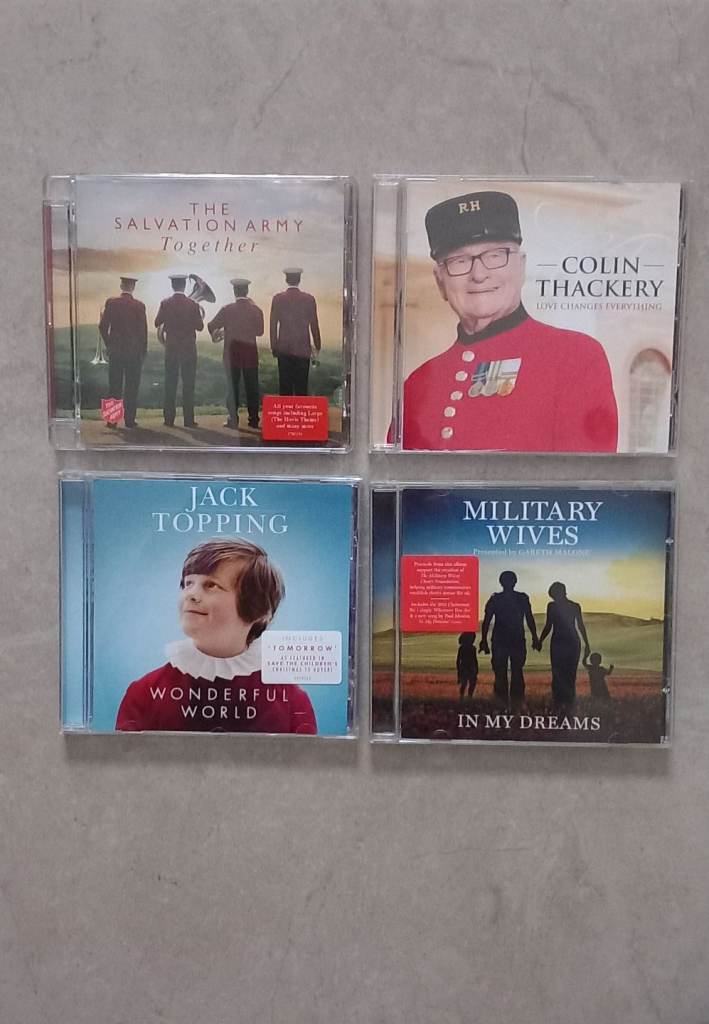 4 Cds: Jack Topping, Military Wives......50p each. 