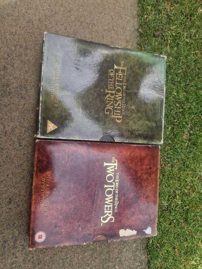Lord of the Rings DVDs - The Fellowship & The Two Towers Extended Editions