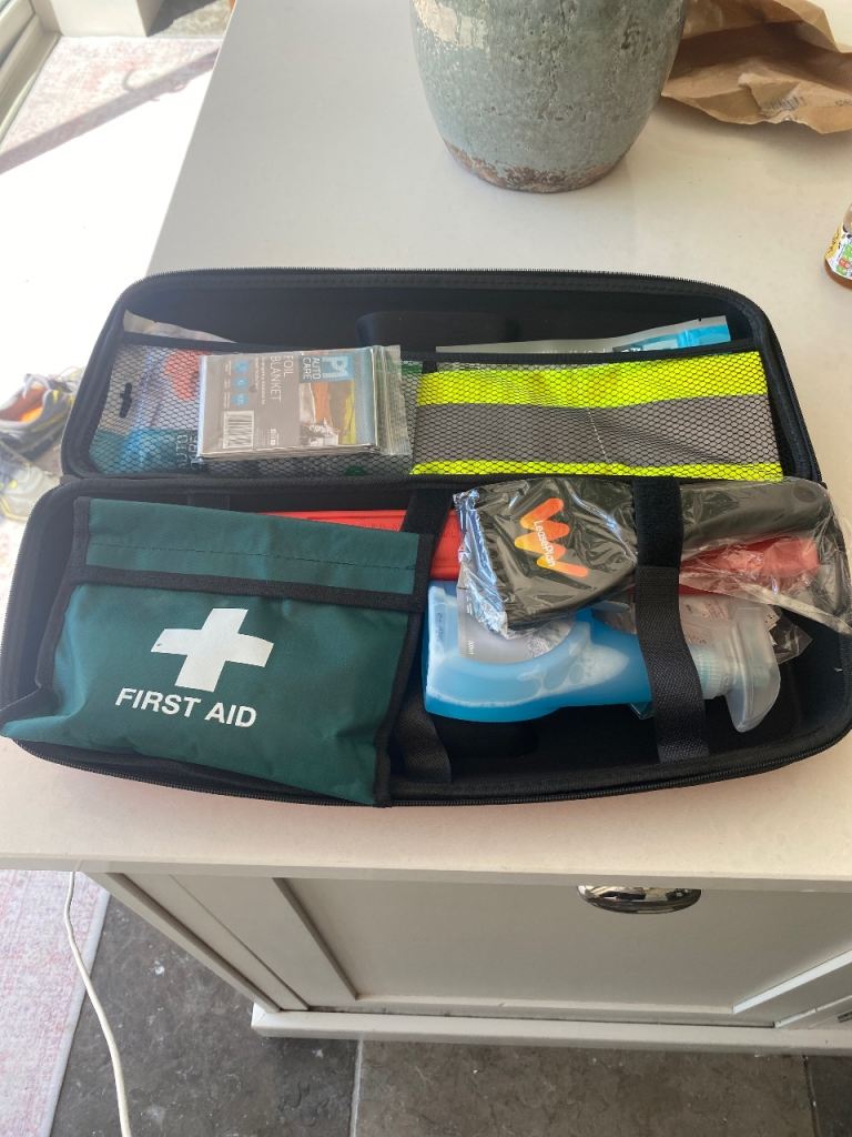 Car first aid and safety kit pack 