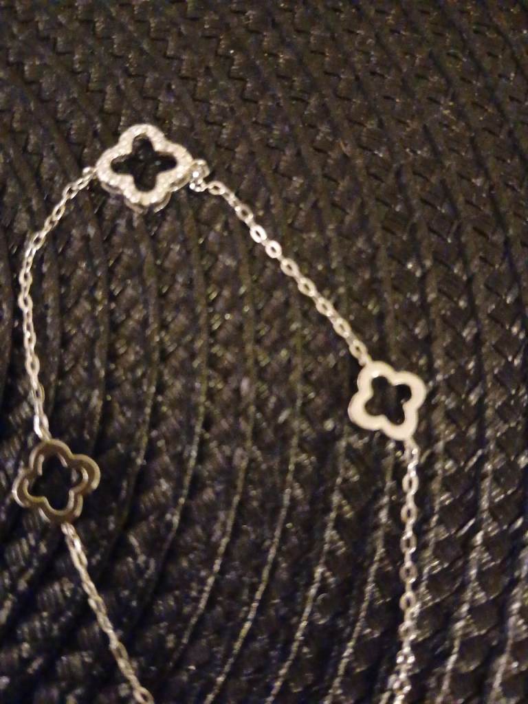 NEW Sterling silver cloverleaf bracelet 