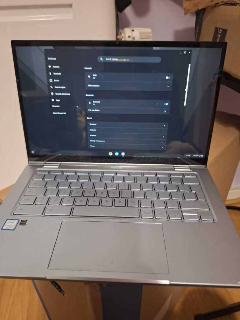 Asus Flip C433 T Touchscreen Chromebook Intel Core M3 laptop