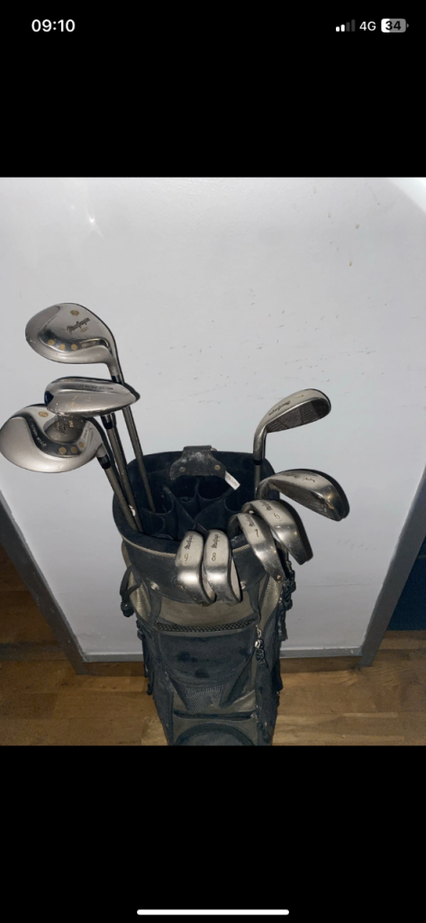 MacGregor DX Golf Set : Irons 4-9 + 3-Wood 5-Wood 7-Wood, Graphite Shafts + Mitsushiba Stand Bag