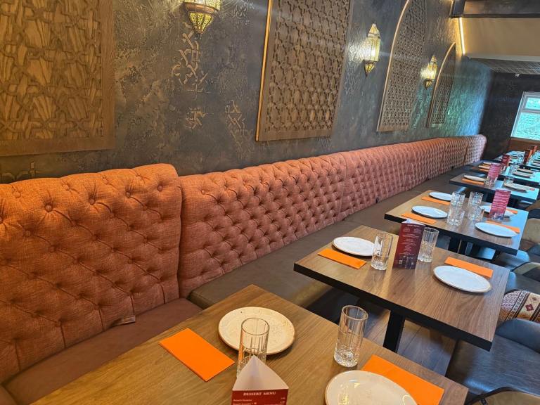 Restaurant benches 