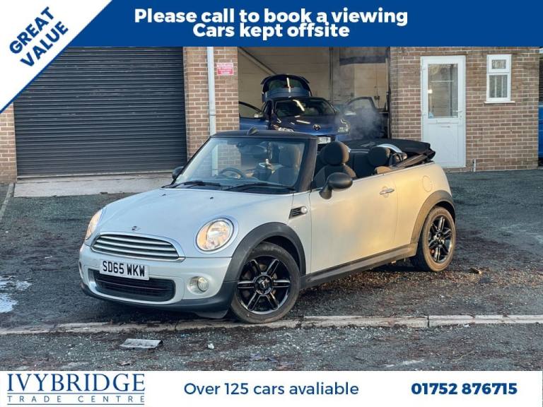 2015 65 MINI CONVERTIBLE 1.6 ONE CONVERTIBLE 2DR PETROL MANUAL EURO 6 (98 PS)