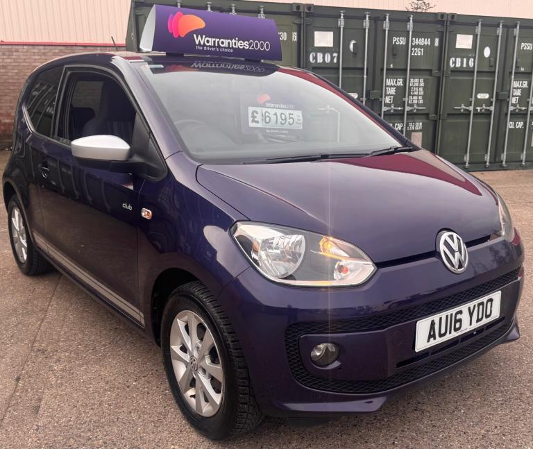 2016 Volkswagen up! 1.0 Club Up 3dr HATCHBACK Petrol Manual