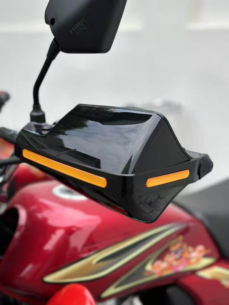 Motorcycle Hand Guards 22mm Windproof ABS Lever Protectors Universal Black