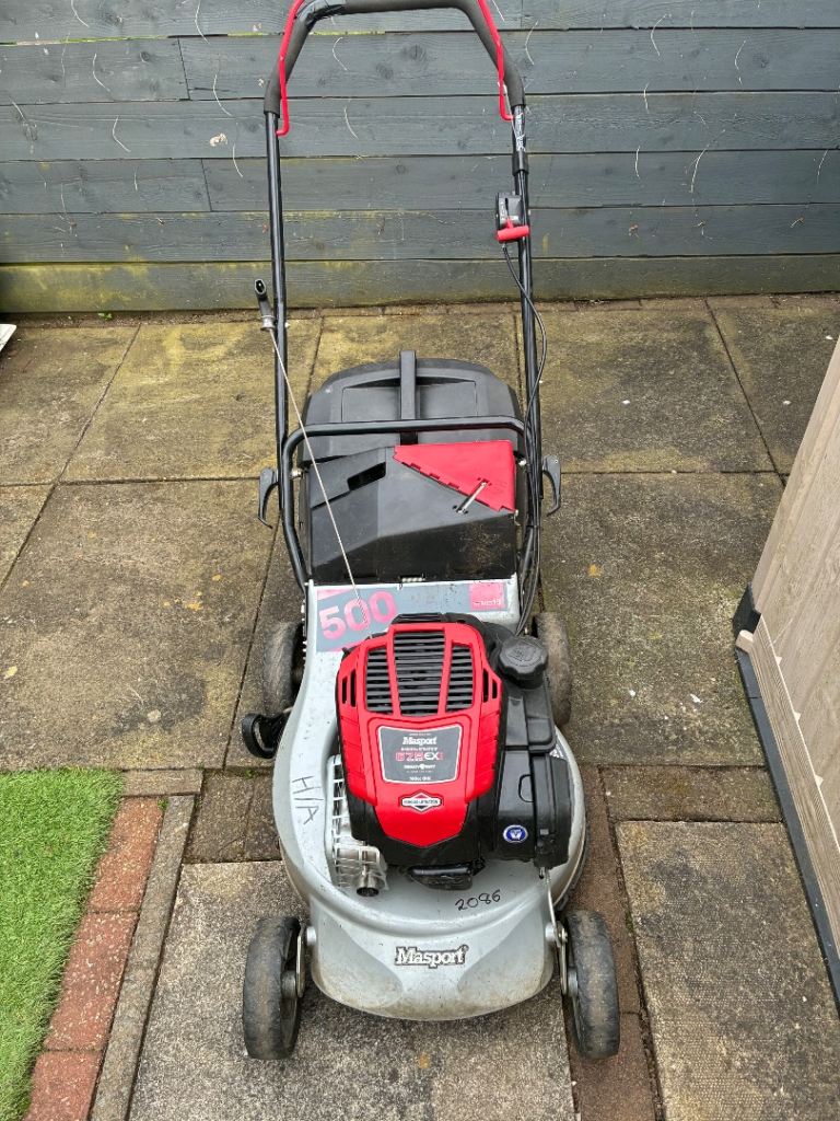 MASPORT 500 AL HAND-PROPELLED PETROL LAWNMOWER WITH LOW-VIBRATION HANDLEBAR Starts & Runs Easily 