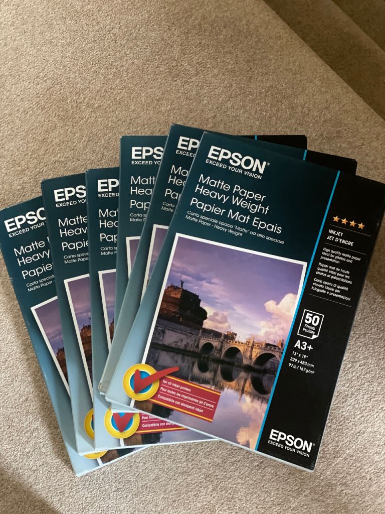 Epson A3+ Matte photo paper 