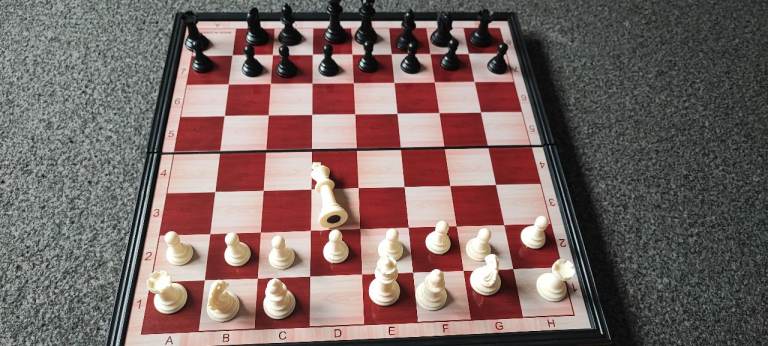 Wooden Foldable Chess Set – Good Condition