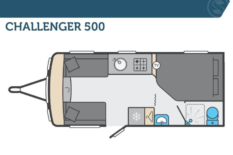 Swift Challenger 500, NEW 2026 Touring Caravan