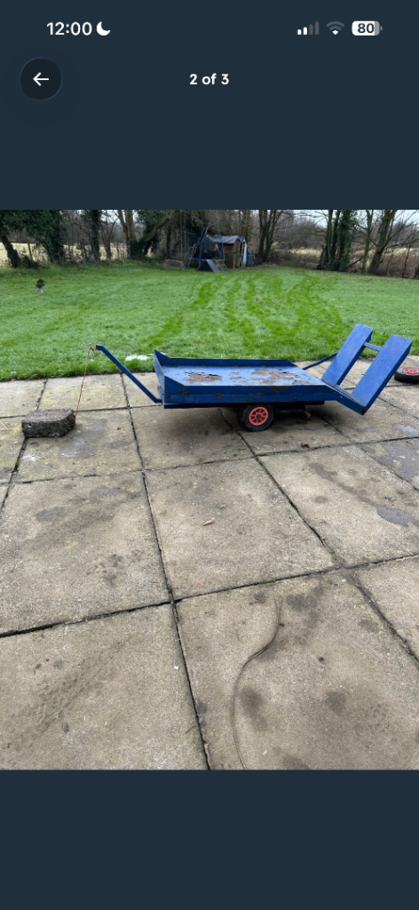 Trailer for gokart or ride on mower WOULD TAKE senseable OFFERS