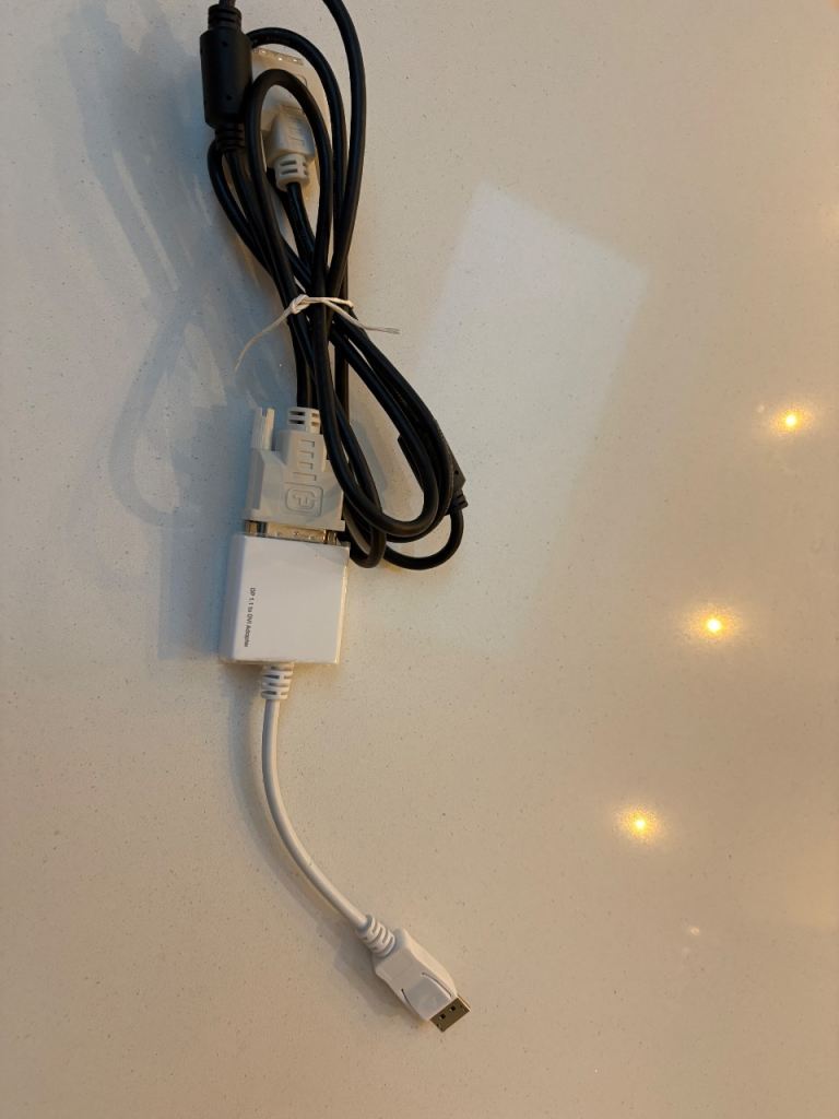 DVI cable. 