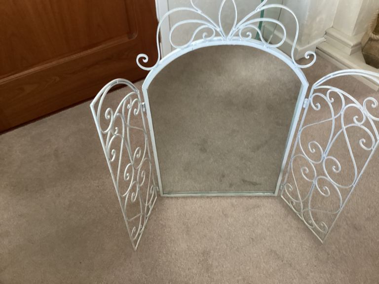 Wrought iron dressing table mirror 