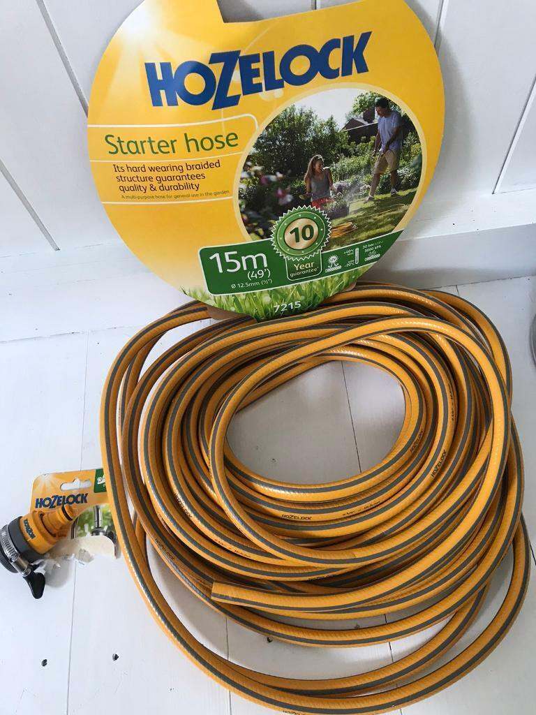 New Hozelock starter hose 15m and Tap Connector 