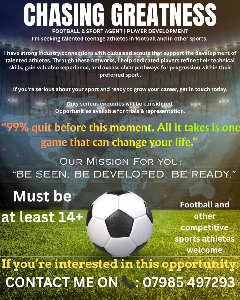 Chasing Greatness - Football Agent 