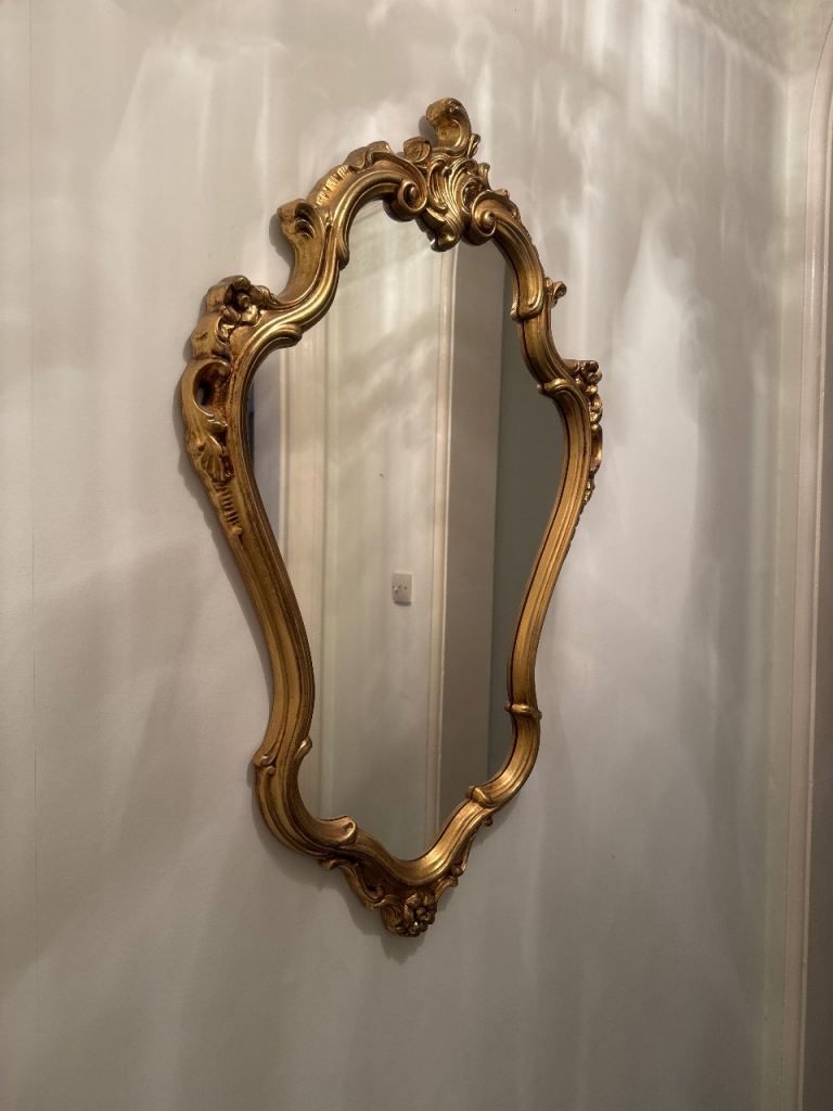 Stunning Ornate Gold Wall Mirror – Perfect Condition