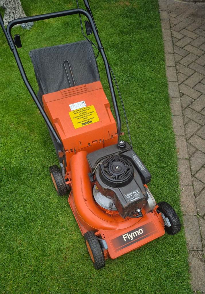 Flymo Petrol Lawnmower – Good Condition, Ready for Use