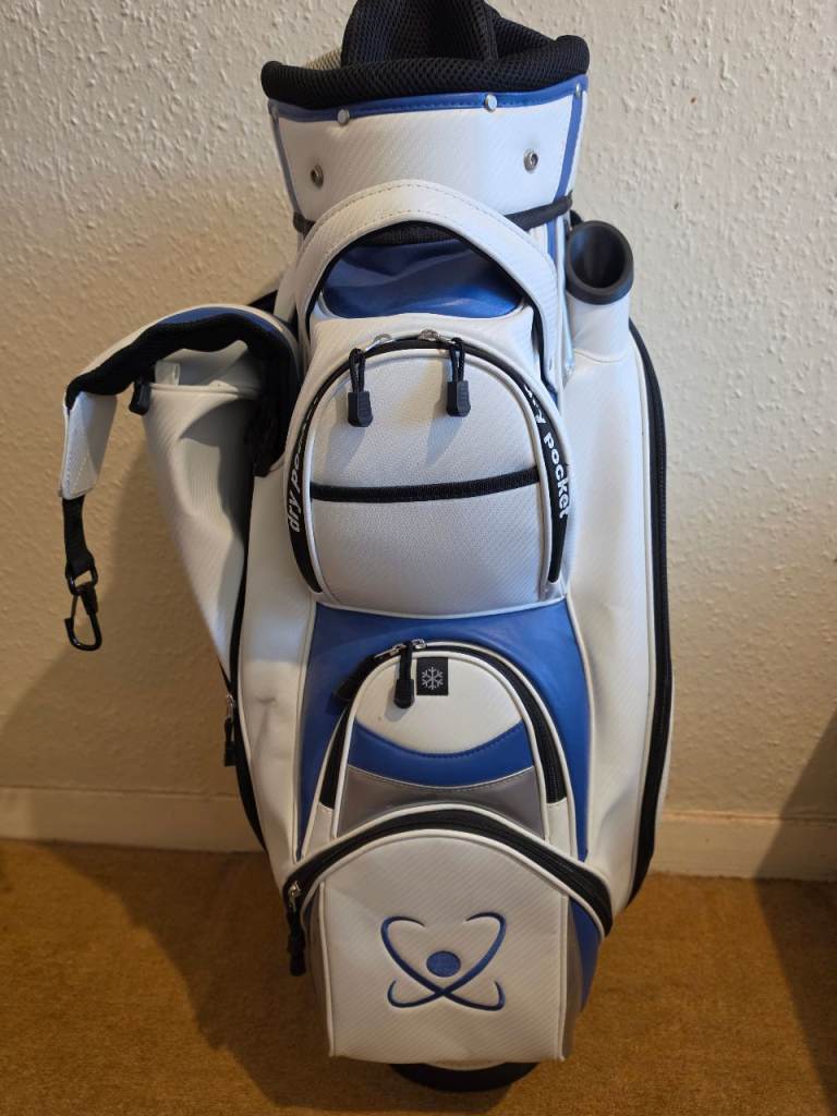 Golf Bag / Caddy Bag - White & Blue 