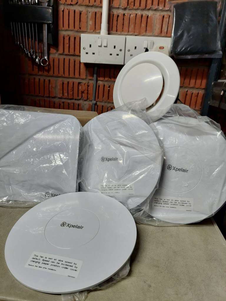 New Xpelair Extractor Fan Vents - White, Unused