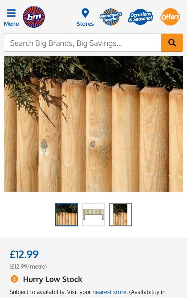 Log fencing 