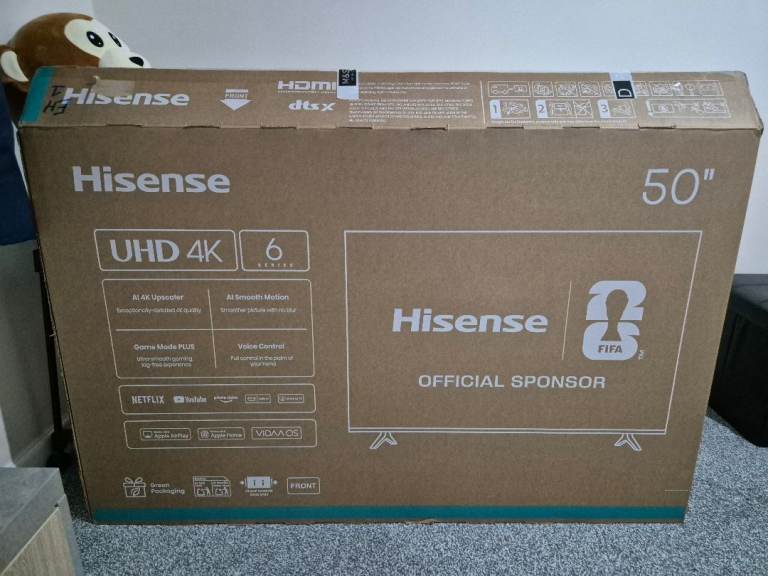 Brand new smart 4k ultra hd tv 50 inch