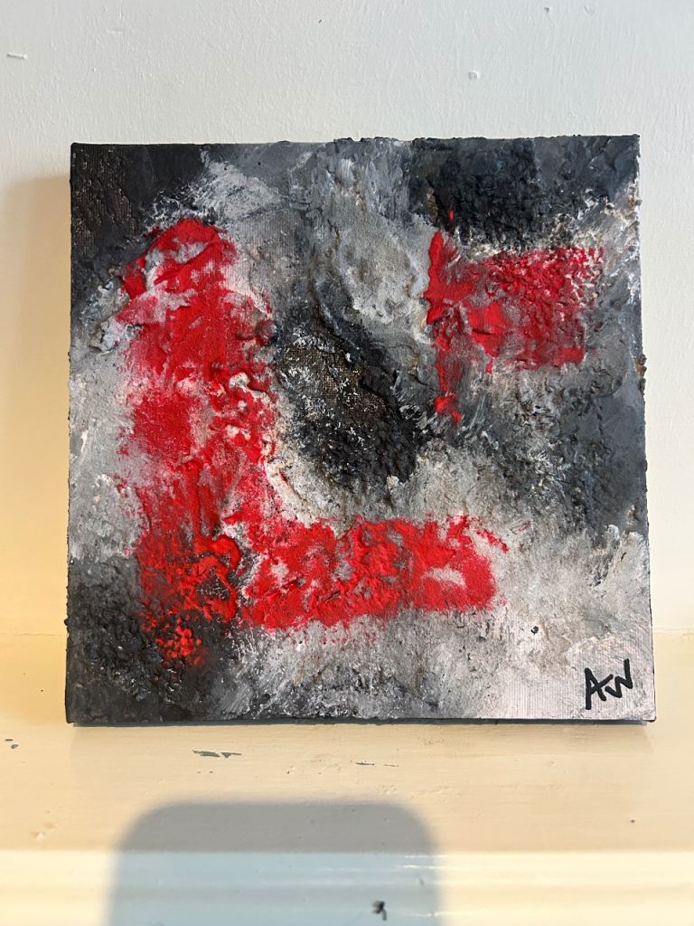 Textured Abstract Painting - Multicoloured Acrylic Art