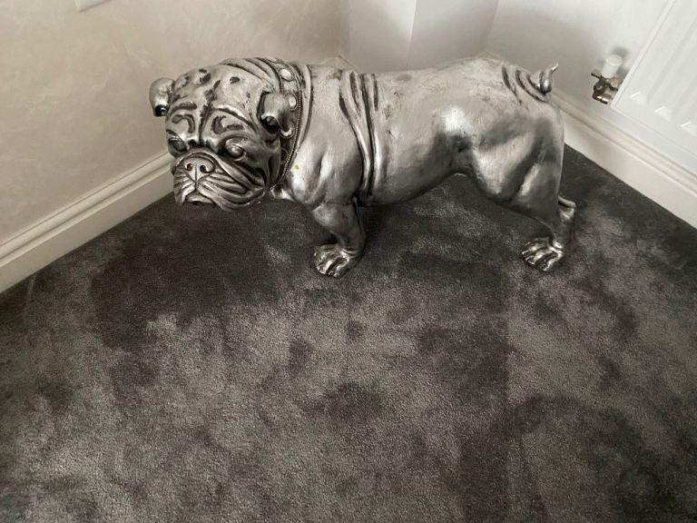 Silver Bulldog Ornament – New 