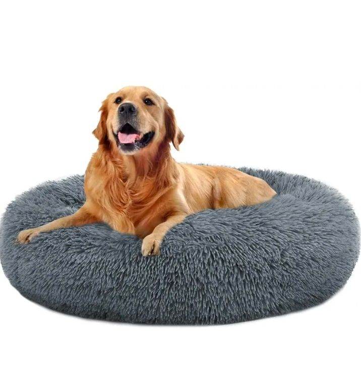 Plush dog bed 