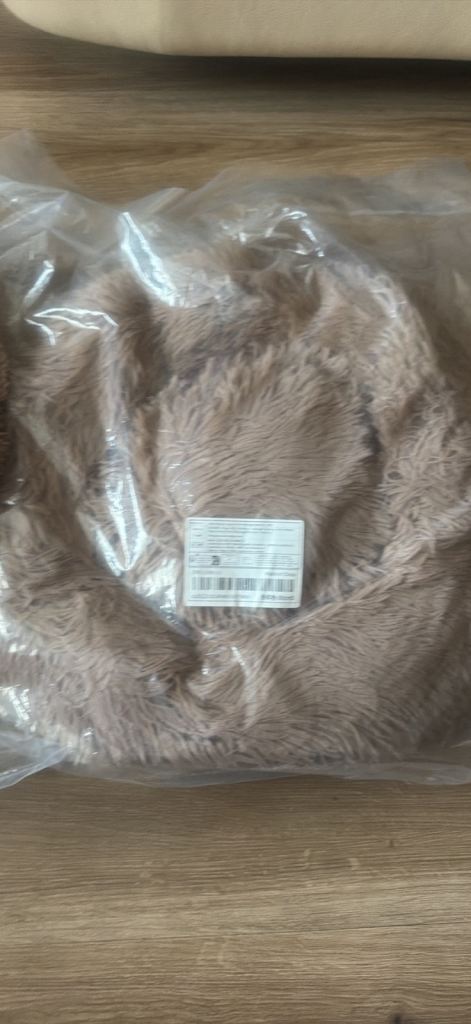 Two round fluffy cat / small dog beds 50cms 