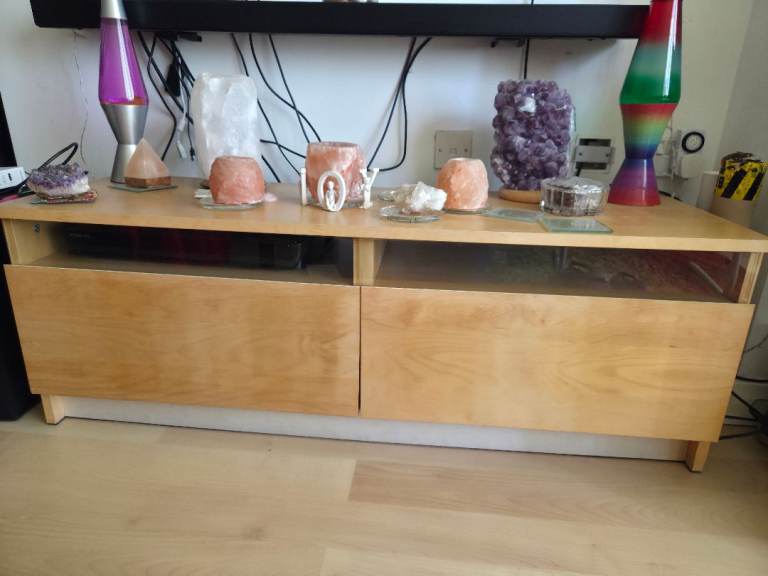 IKEA OPPLI TV Unit / Media Bench - Discontinued Beech Finish