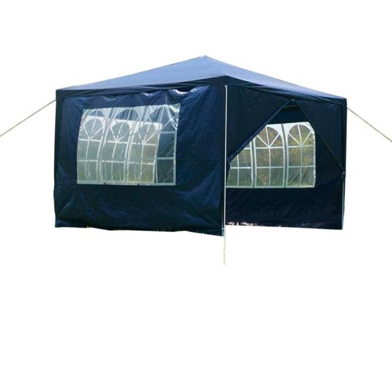 3 x 3m 120g Waterproof Outdoor PE Garden Gazebo Marquee Canopy Party tent
