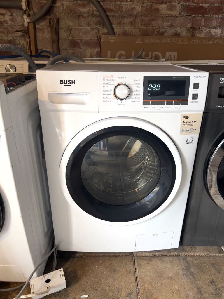 🧺🚚 Refurbished Bush 8KG / 6kg 1400 Spin Washer Dryer White - Warranty & Delivery 🧺🚚
