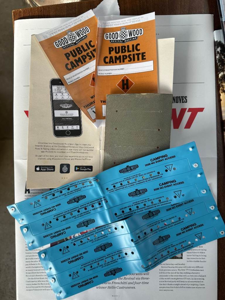 2 x Goodwood Revival Public Campsite Tickets 18th to 20th September - available individually