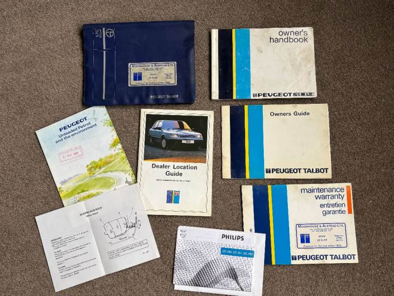 Peugeot 309 Book pack/owners manuals/handbooks