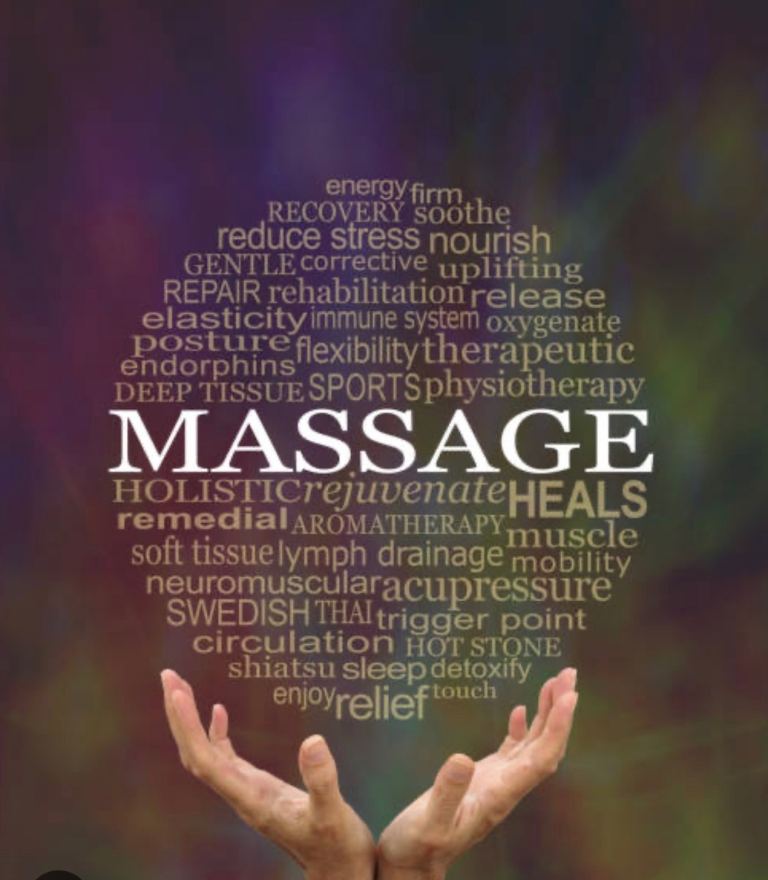 Massage with oriental female.