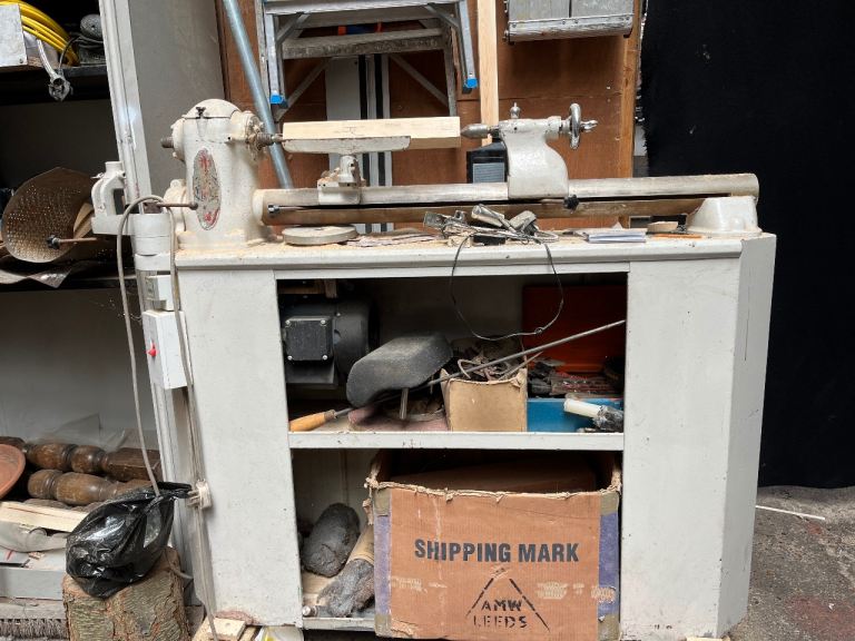 Myford ML8 wood lathe and Chisles