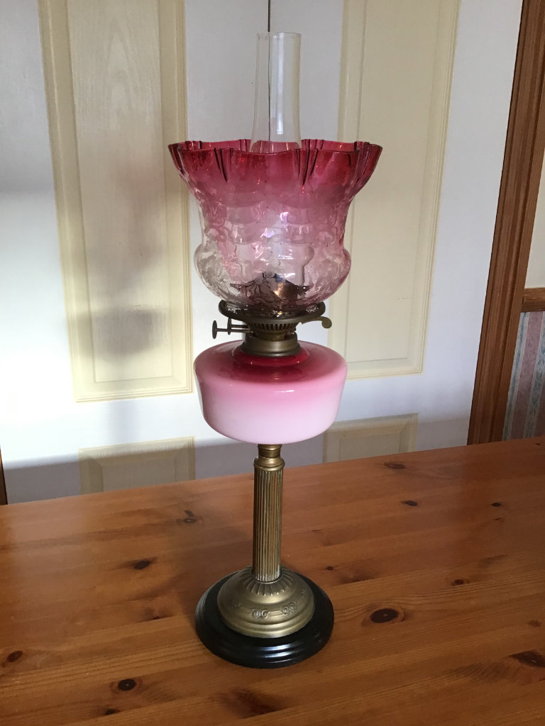 OIL LAMP  DUPLEX VICTORIAN