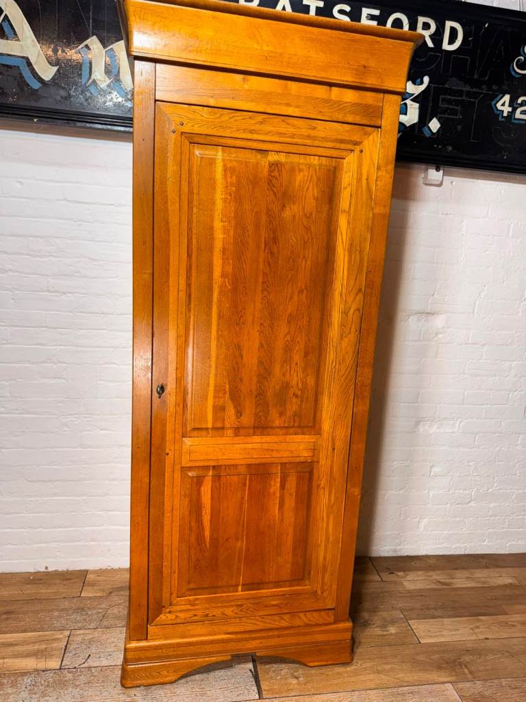 Solid oak single wardrobe free local delivery, £220.00 for Sale