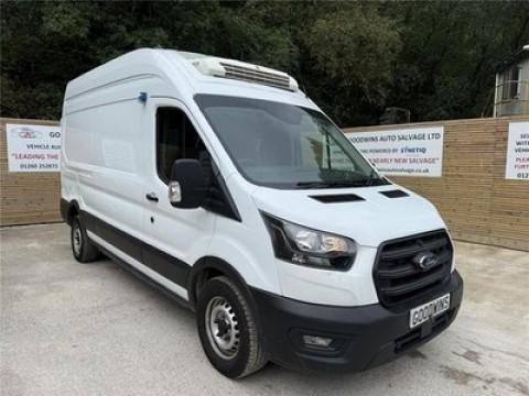 FORD TRANSIT 2.0 Leader Van 350 FWD Manual White Damaged Repairable Salvage