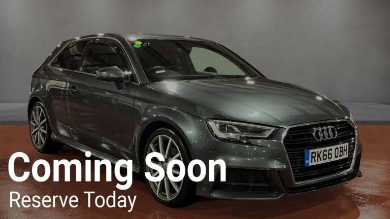 2016 Audi A3 1.4 TFSI S Line 3dr HATCHBACK PETROL Manual