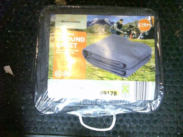 Ground sheet for awning or tent (breathable)
