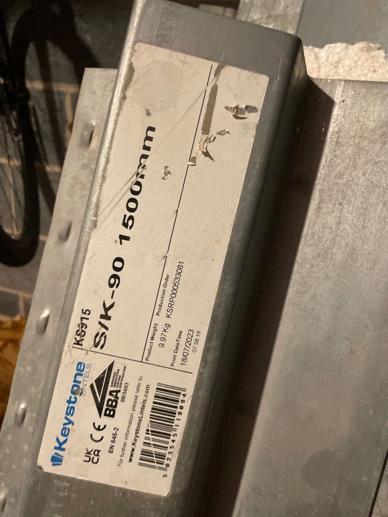 Catnic lintels 